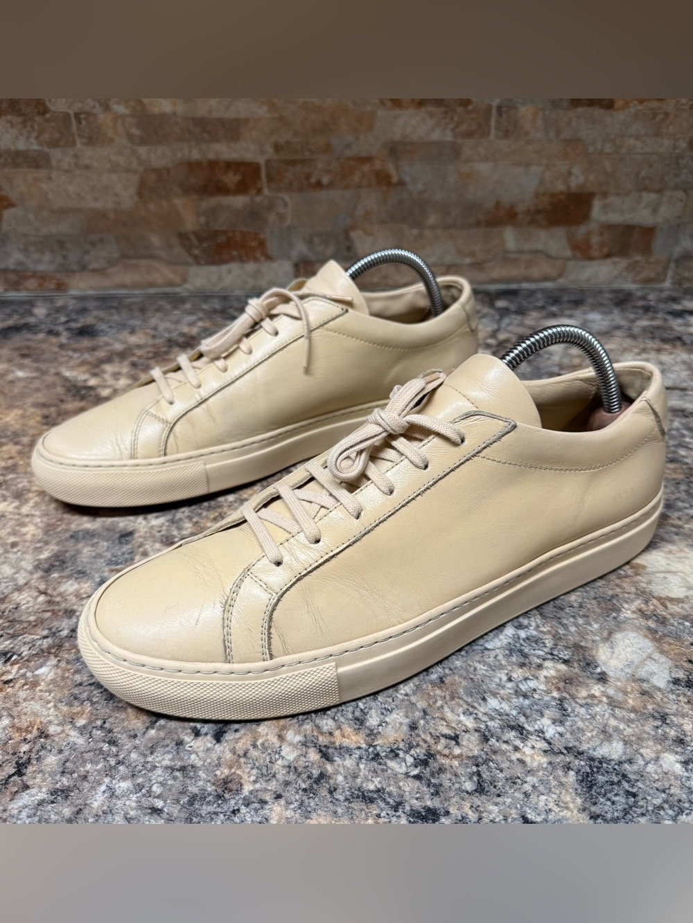 Common Projects Achilles Low Shoe Mens Size EU 42 US 9 9.5 Nude Beige Italy 1528